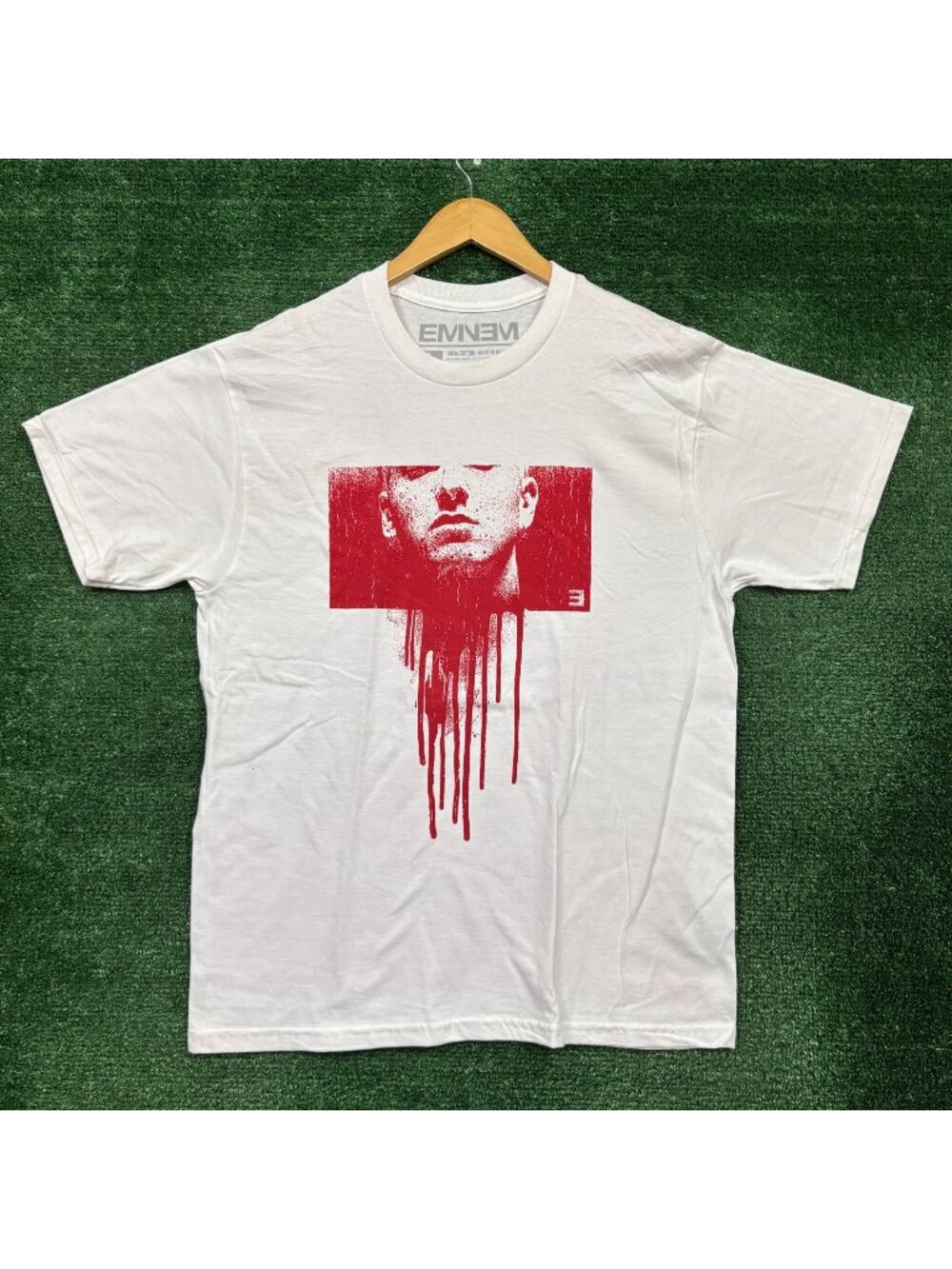 Eminem Marshall Mathers and Slim Shady Detroit Chainsaw Massacre T-Shirt Large